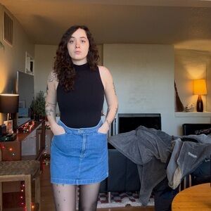 90s Denim Mini Skirt